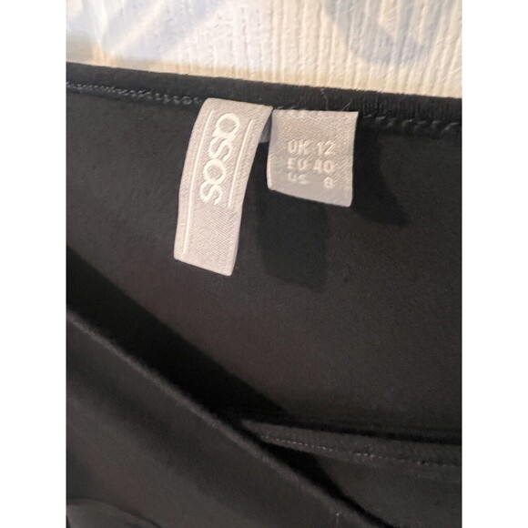 ASOS Dress Womens sz 8 Cut Out Middle Bodycon Ruched Sexy Whimsigoth Stretch Y2k - Picture 4 of 8